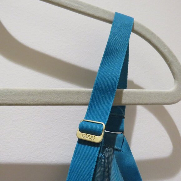 CUUP The Plunge Mesh Bra in Turquoise Teal - Size 34H - Picture 11 of 14